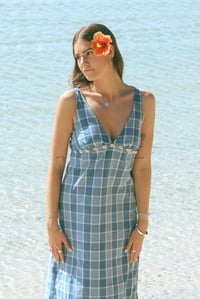 Image 4 of THE MAY DRESS - Blue Gingham