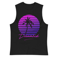 Image 1 of SWEAT SLEEVELESS TEE (BLACK)