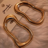 Image 3 of BRUSH GOLD EARRINGS 