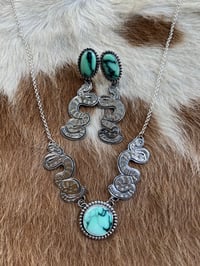 Image 2 of Sterling Black Bridge Serpent Necklace