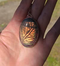 Image 2 of Electroformed carved labradorite necklace 02