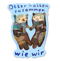 Image 2 of Otter Sticker (Glitzer)