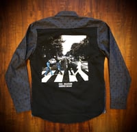 Upcycled “The Beatles/Abbey Road” men’s better dress shirt