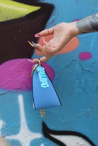 Image 1 of  BLUE JUMP PURSE