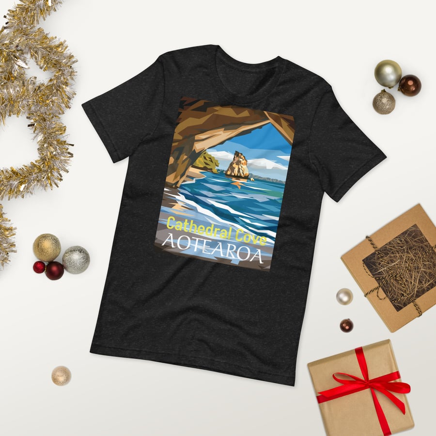 Image of Cathedral Cove, NZ Tee 