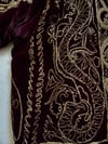 vintage velvet embroidered Ottoman crop jacket