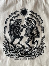 Image 2 of Dancing Frogs Tote Bag
