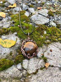 Image 1 of Tigers Eye Swirly Pendant