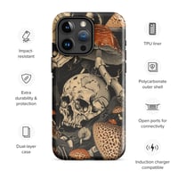 Image 1 of Goblincore Skull and Mushroom Grunge/Punk Tough Case for iPhone®