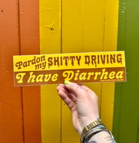 Pardon my Shitty Driving, I have Diarrhea Bumper Sticker