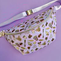 Image 1 of Snacks ( purple ) XL belt bag