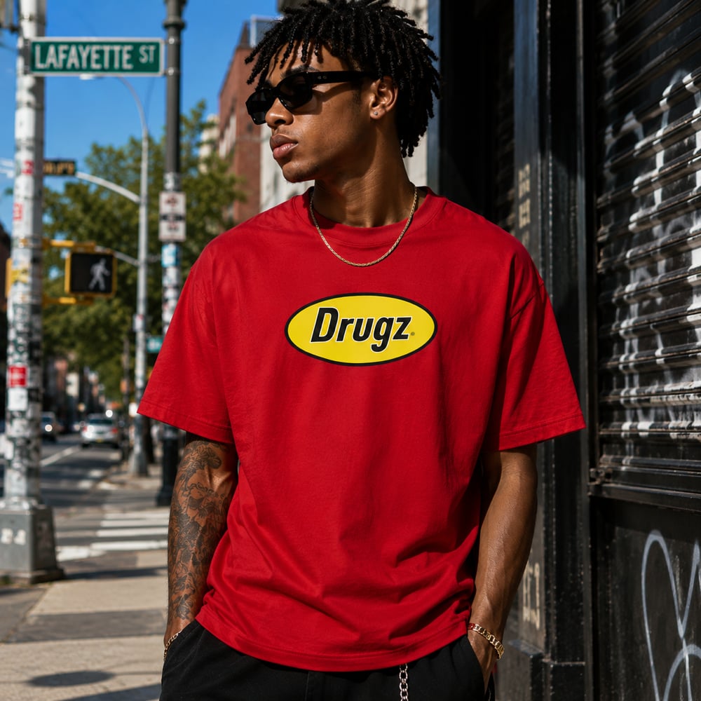 Image of DRUGZ® - 5 Boroughs Tee (LIGHTNING/RED)