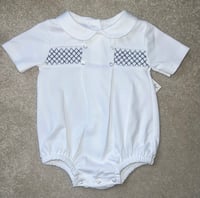 White Smock Cotton Romper