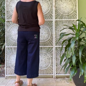 Image of Linea Pants 4/5 - super stretch Blue Denim