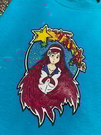 Image 2 of [ KYOMI SPACE WARRIOR TEE BLU/GRN