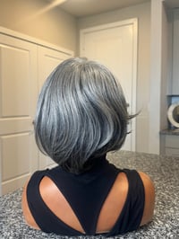 Image 4 of Modern Silver Layered Bob – Soft Authority Collection