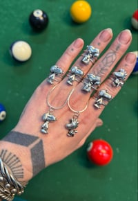 Image 1 of Sterling silver snoopy or woodstock 