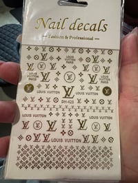 Image 1 of LV Stickers (1 sheet )