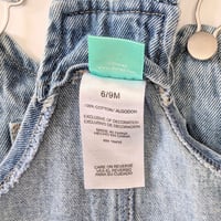 Image 5 of Disney Baby Girls Blue Denim Minnie Mouse Dress Overalls
