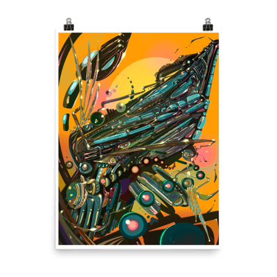 Image of Emerging at Sunset Poster