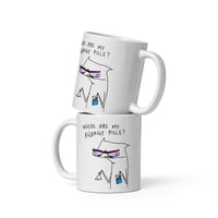 Image 3 of allergy pills White glossy mug 