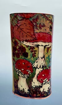 Image 3 of SECOND-“Fly agaric” reduction lustre vase 