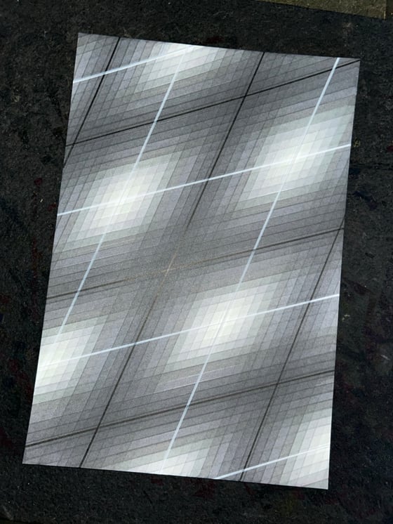 Image of Greyscale Monotone Layered Ribbons of Light