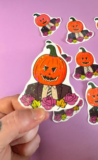 Image 3 of Pumpkin Dwight Glitter Sticker