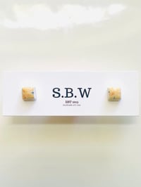 Yellow Square Mini Studs