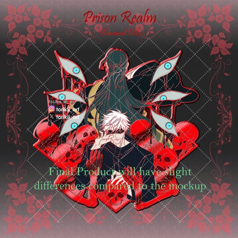 JJK Prison Realm Enamel Pin [IN HANDS] | Torikii