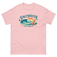 Image 3 of Saltwater Surf Company T-Shirt Unisex Coastal Graphic Tee Beach Surf Shirt Ocean Lifestyle Tee
