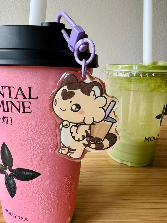 Taiga Boba Delivery Charm