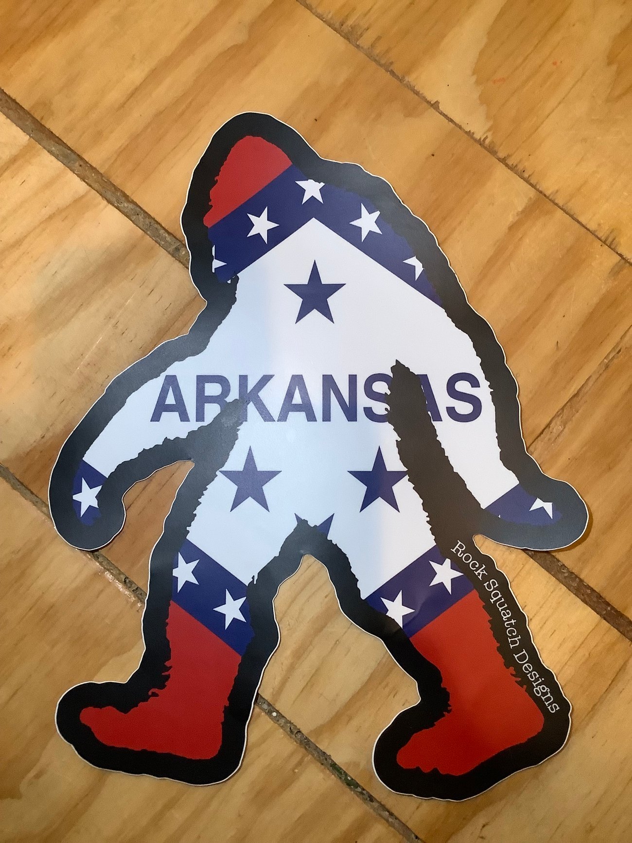 Overland Squatch White Jeep Rock Squatch Designs