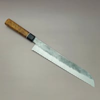 Image 1 of Bread knife with Wa handle Teak wood 