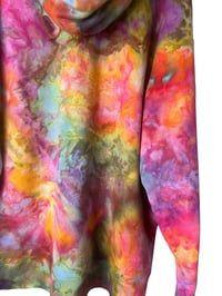 Image 9 of L Unisex Comfort Wash Hoodie in Bright Bloom Ice Dye