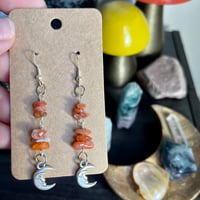 Moon agate earrings