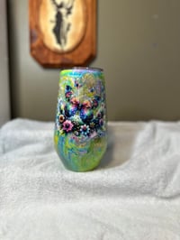 Image 1 of #30 17oz Spring Butterfly Wine Stemmy