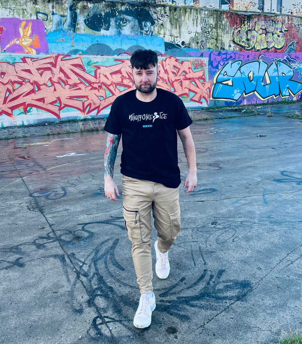 Image of Black / White Script tee