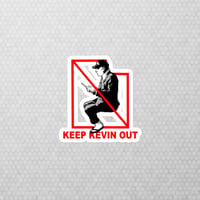 Image 3 of keep kevin out sticker
