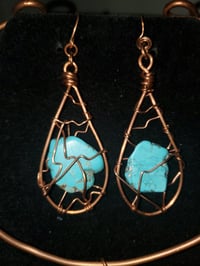 Image 3 of Turquoise & Dyed Howlite Boho Set
