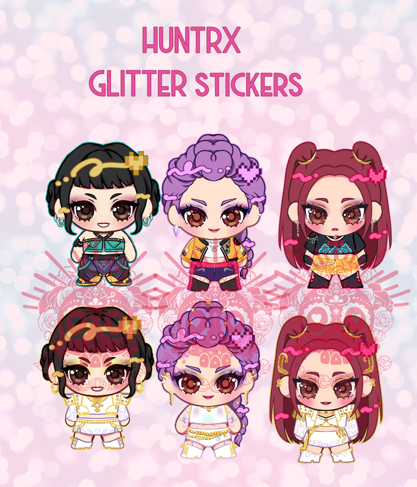 Image of KPOP Demon Hunter Stickers - HUNTRX / SAJA BOYS