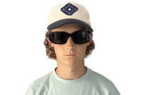Navy/Cream Corduroy Hat