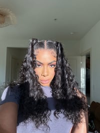 Image 1 of 22 inch DEEP WAVE HD LACE FRONTAL WIG