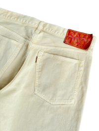 Image 3 of Kapital Pastel Yellow Woven Denim - 31