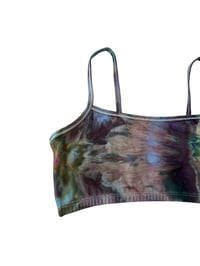 Image 5 of S (34) Cotton-Blend Strappy Bralette in Muted Cool Ice Dye
