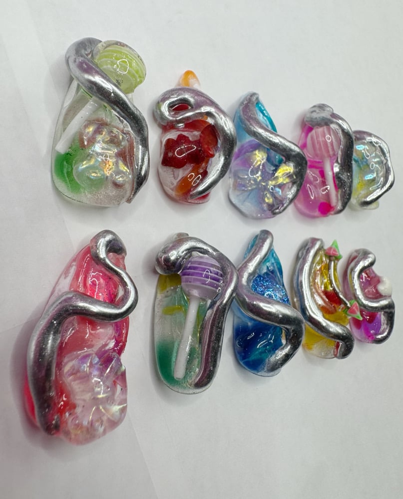 Image of water paint chrome 3D SET