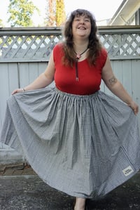 Image 2 of Grey Checkered Skirt