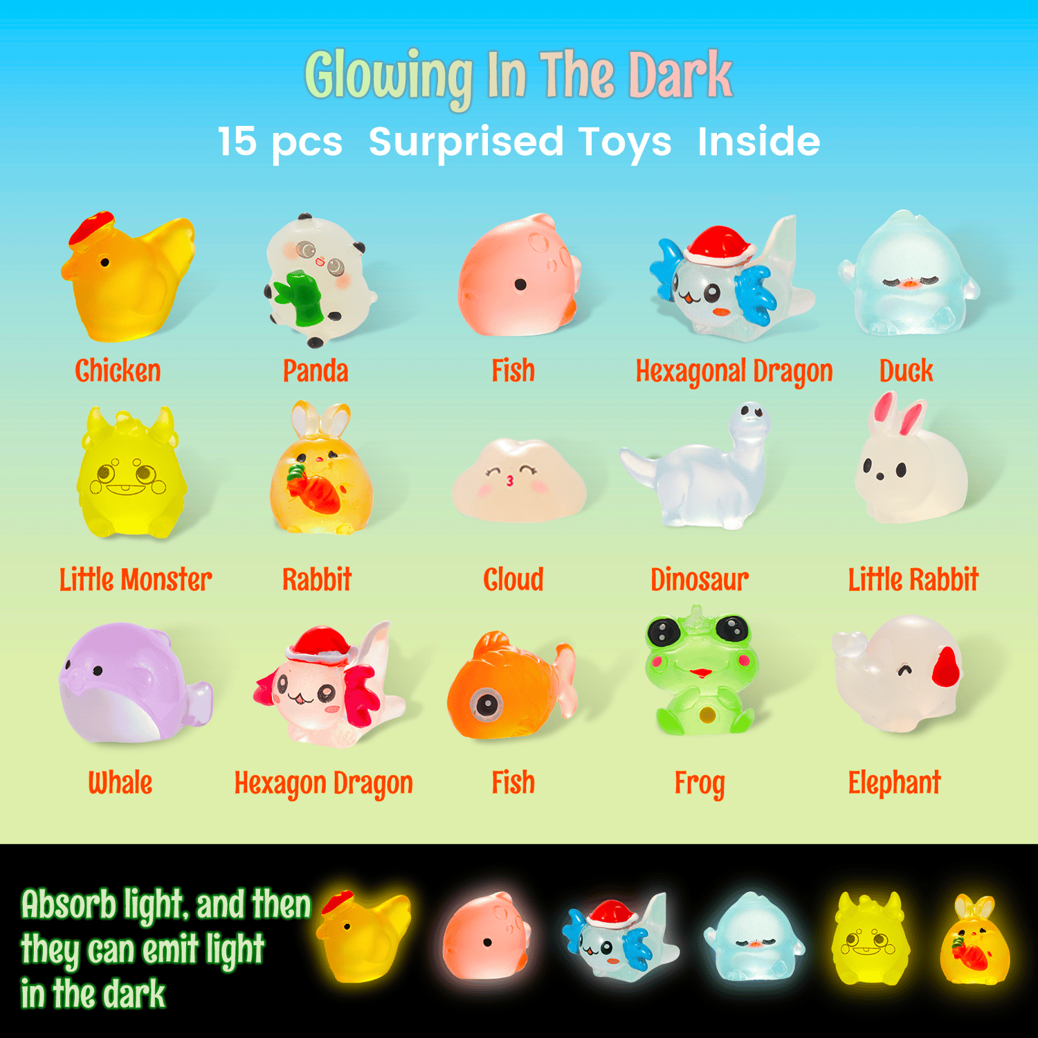 Image of Bath Bombs for Kids with Toys Inside - 15 Pack Kids Bath Bombs with Glow in The Dark Bath Toys Insid