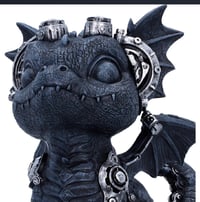 Image 5 of Coglet Black Steampunk Dragon 17.7cm