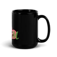 Image 3 of Dog Mom Black Glossy Mug